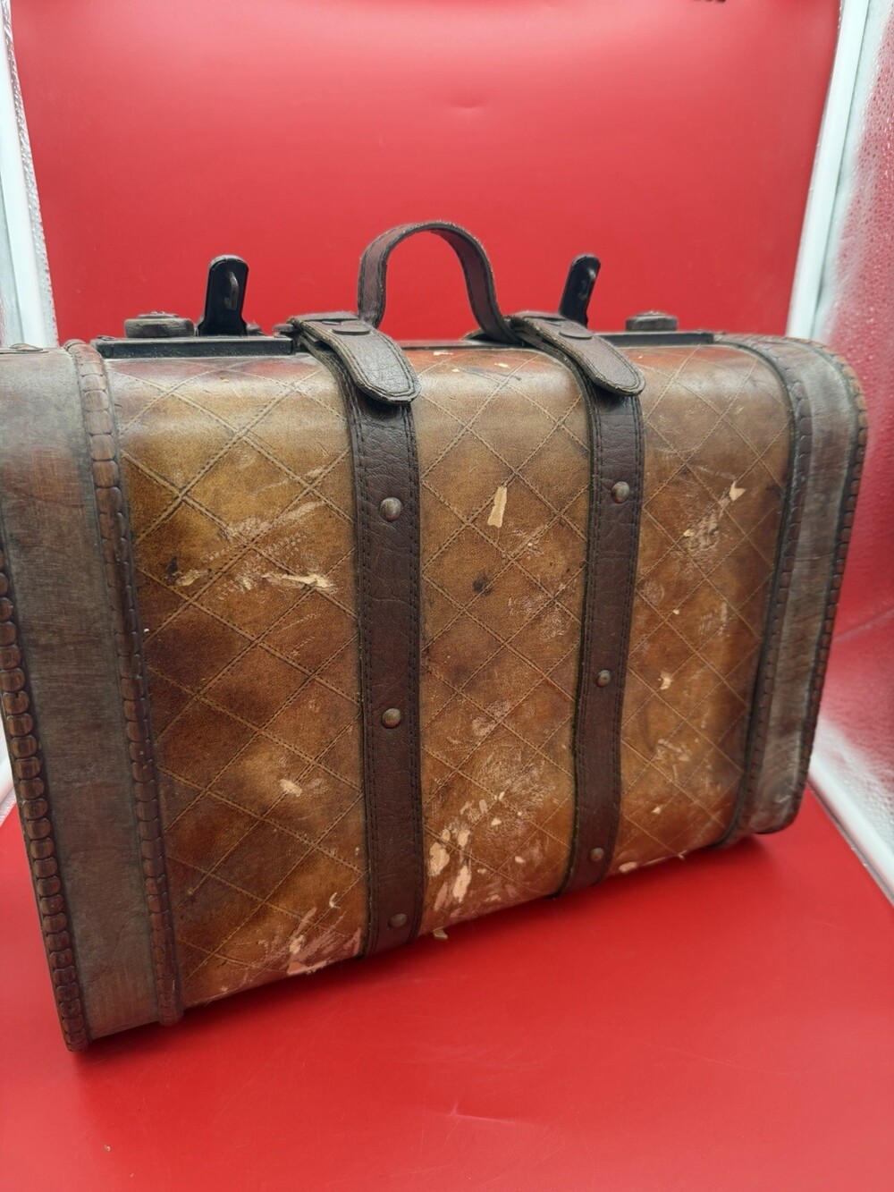 Antique Wooden Travel Case